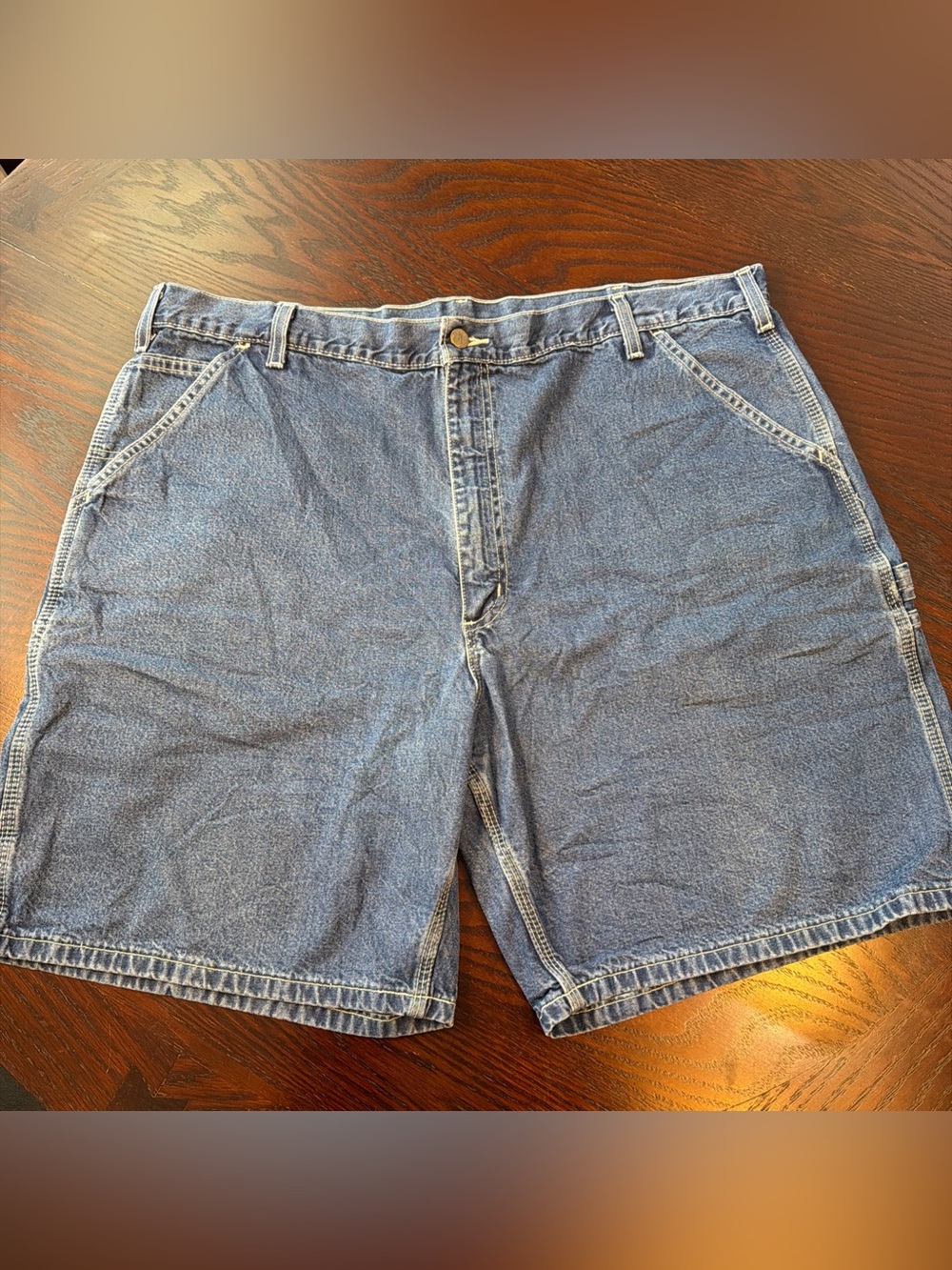 Carhartt B28 DST Denim Carpenter Shorts - Men's Size 42 - Durable Workwear
